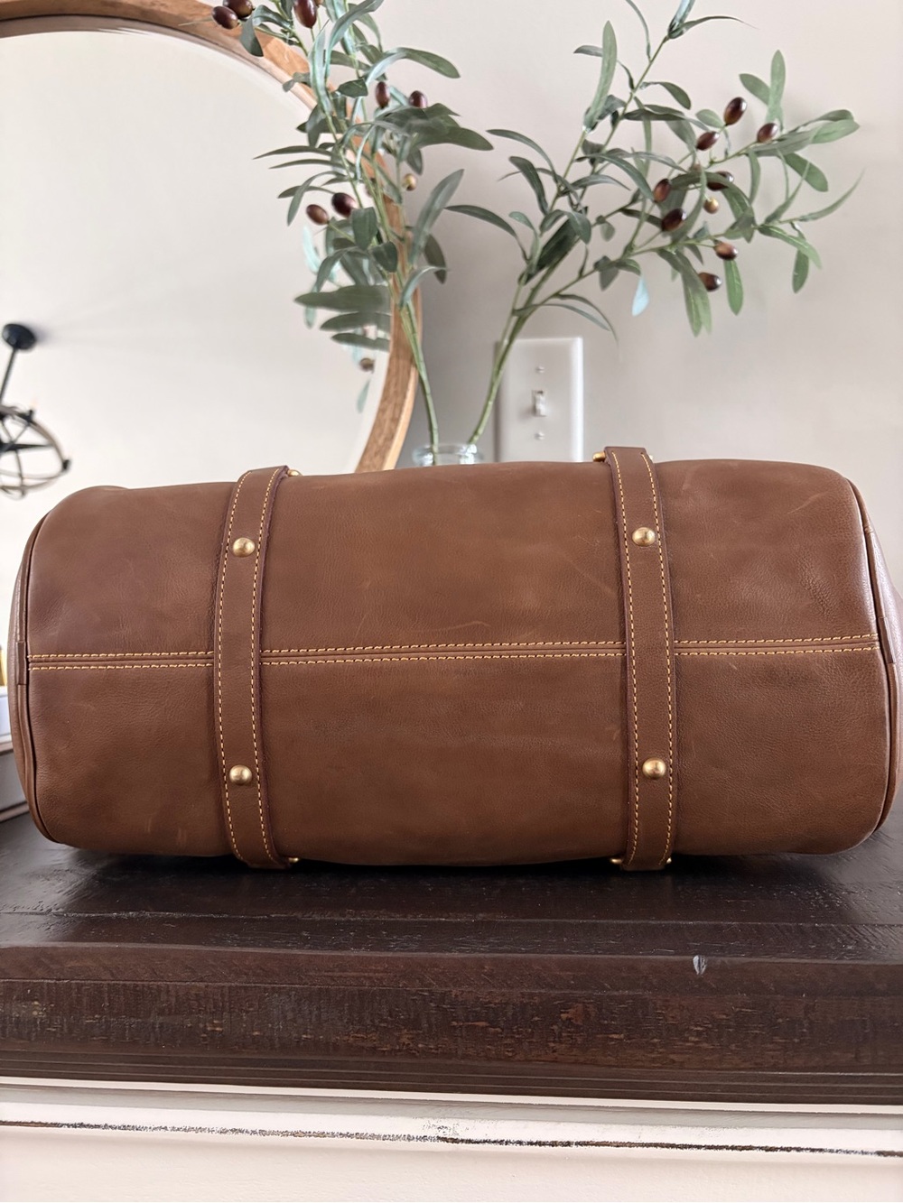 Dooney and Bourke Large Florentine Leather Satchel - Picture 7 of 9